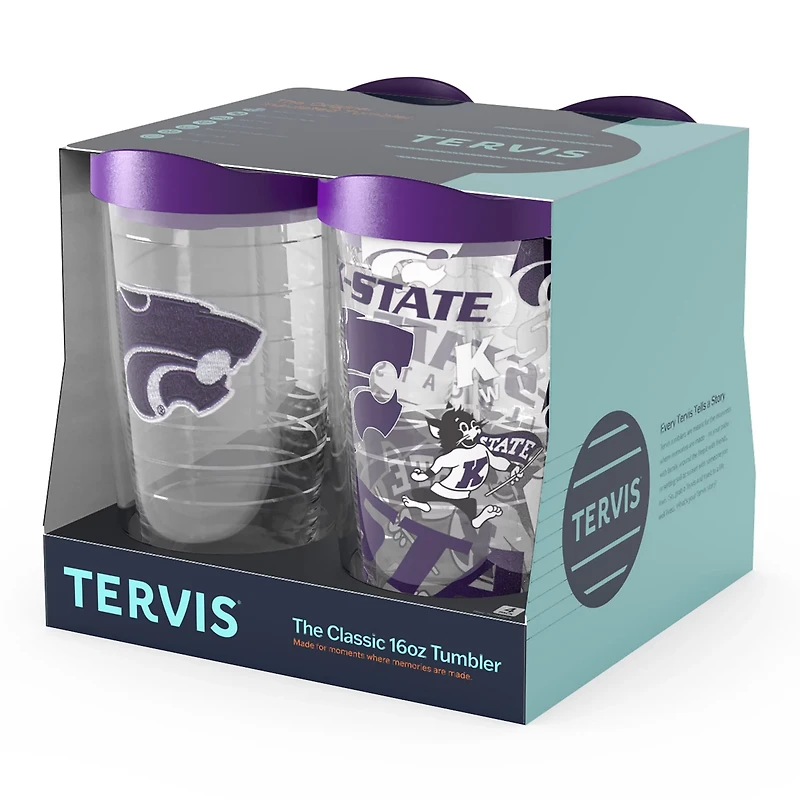 Tervis Kansas State Wildcats Four-Pack 16oz Classic Tumbler Set