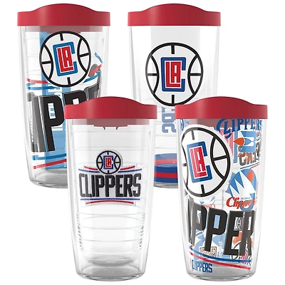 Tervis LA Clippers Four-Pack 16oz Classic Tumbler Set