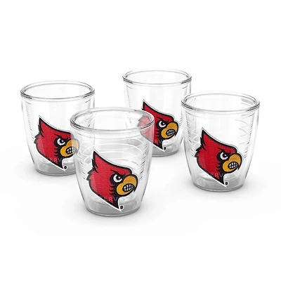 Tervis Louisville Cardinals 4-Pack 12oz Emblem Tumbler Set