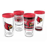 Tervis Louisville Cardinals Four-Pack 16oz Classic Tumbler Set