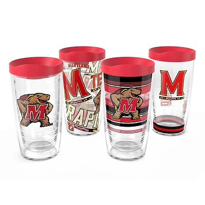 Tervis Maryland Terrapins Four-Pack 16oz Classic Tumbler Set
