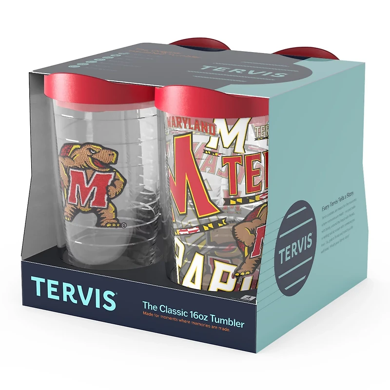 Tervis Maryland Terrapins Four-Pack 16oz Classic Tumbler Set