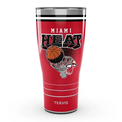 Tervis Miami Heat 30oz DuraPrint Vintage Stainless Steel Travel Tumbler