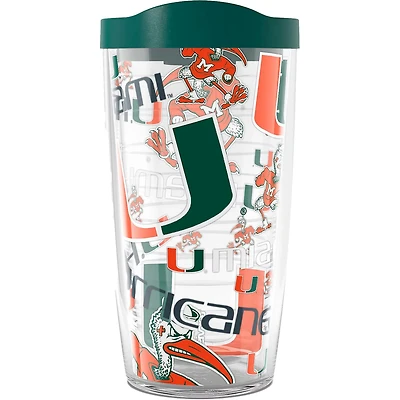 Tervis Miami Hurricanes 16oz Allover Classic Tumbler