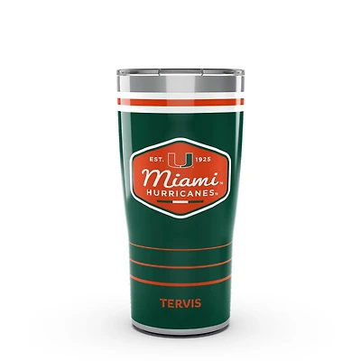 Tervis Miami Hurricanes 20oz Vintage DuraPrint Stainless Steel Travel Tumbler