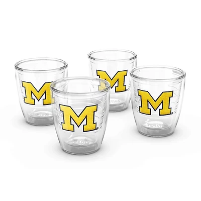 Tervis Michigan Wolverines 4-Pack 12oz Emblem Tumbler Set