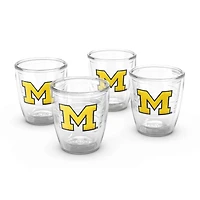 Tervis Michigan Wolverines 4-Pack 12oz Emblem Tumbler Set