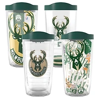 Tervis Milwaukee Bucks Four-Pack 16oz Classic Tumbler Set