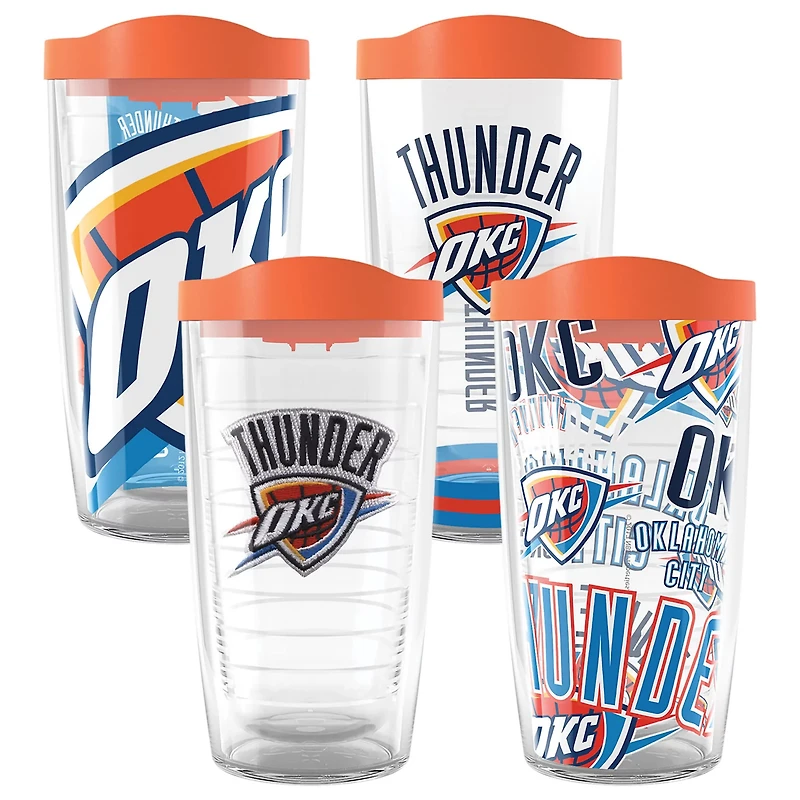 Tervis Oklahoma City Thunder Four-Pack 16oz Classic Tumbler Set
