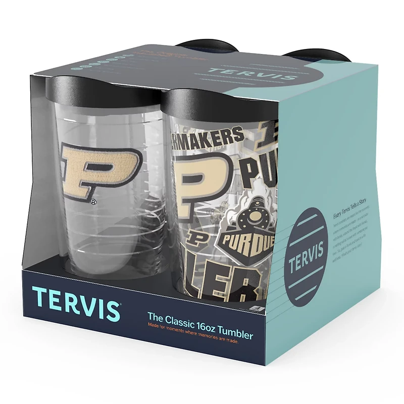 Tervis Purdue Boilermakers Four-Pack 16oz Classic Tumbler Set