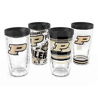 Tervis Purdue Boilermakers Four-Pack 16oz Classic Tumbler Set