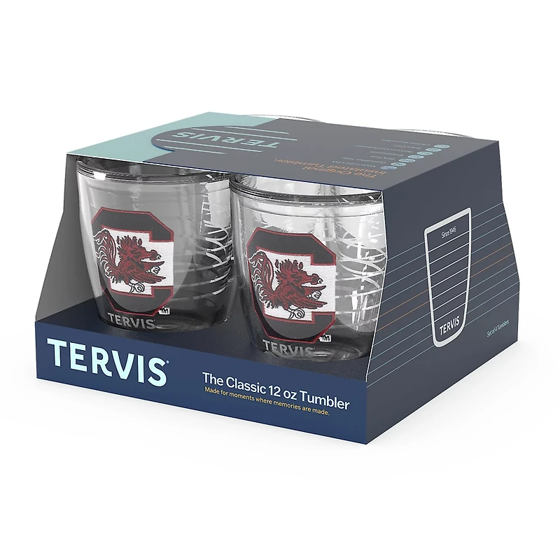 Tervis South Carolina Gamecocks 4-Pack 12oz Emblem Tumbler Set