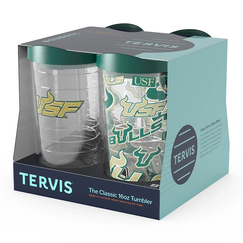 Tervis South Florida Bulls Four-Pack 16oz Classic Tumbler Set