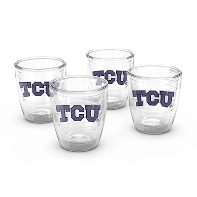 Tervis TCU Horned Frogs 4-Pack 12oz Emblem Tumbler Set