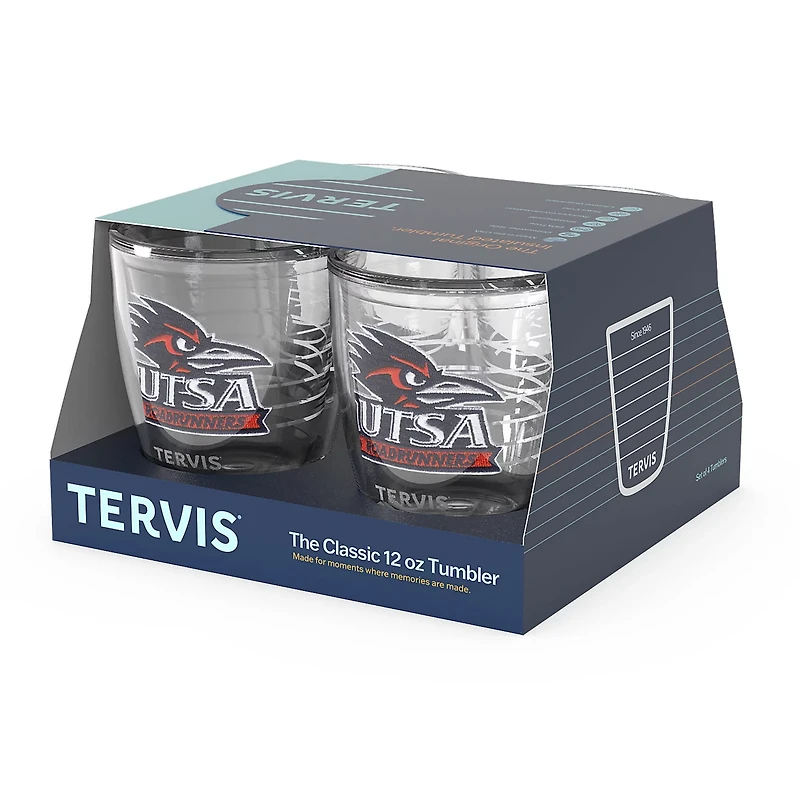 Tervis UTSA Roadrunners 4-Pack 12oz Emblem Tumbler Set