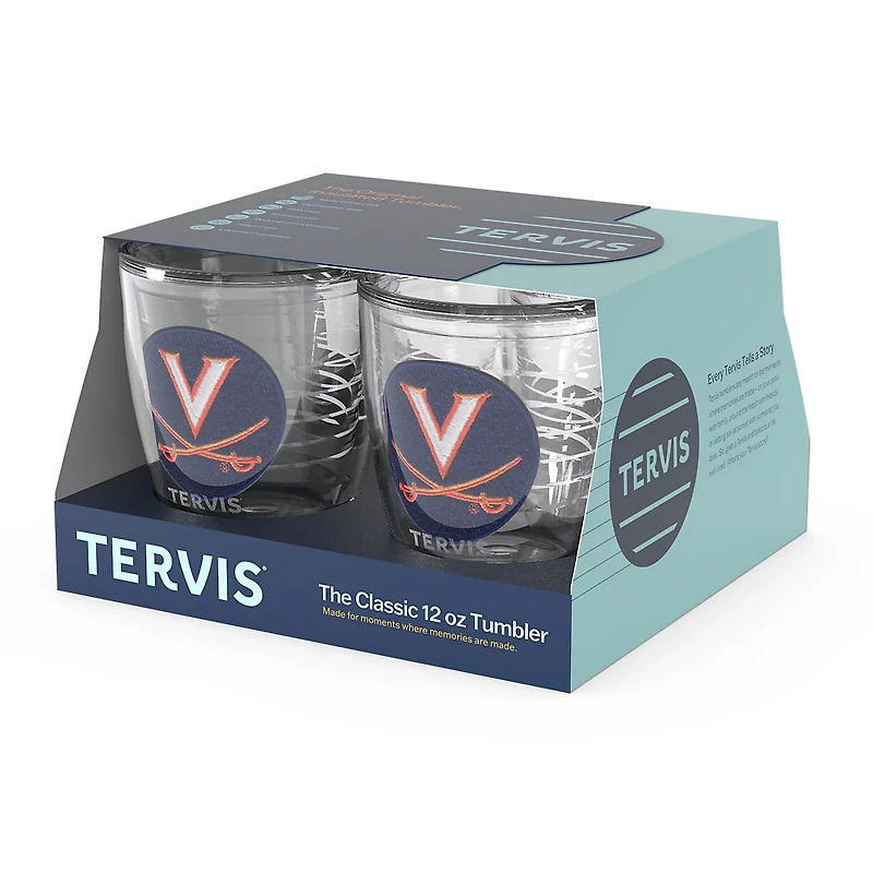 Tervis Virginia Cavaliers 4-Pack 12oz Emblem Tumbler Set