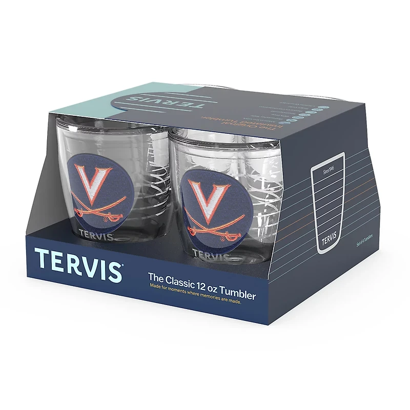 Tervis Virginia Cavaliers 4-Pack 12oz Emblem Tumbler Set