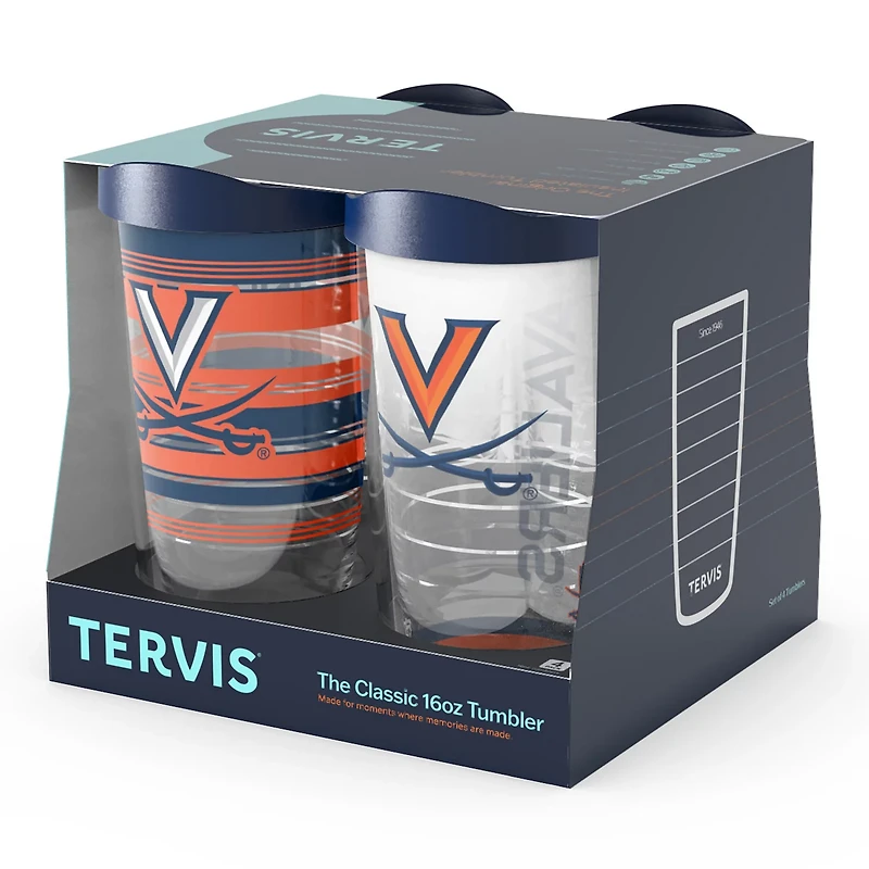 Tervis Virginia Cavaliers Four-Pack 16oz Classic Tumbler Set