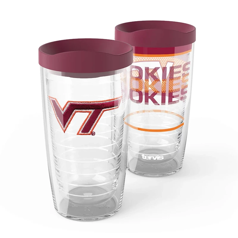 Tervis Virginia Tech Hokies 2-Pack 16oz Competitor Emblem Tumbler Set