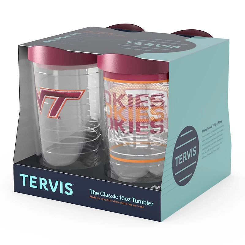 Tervis Virginia Tech Hokies Four-Pack 16oz Classic Tumbler Set