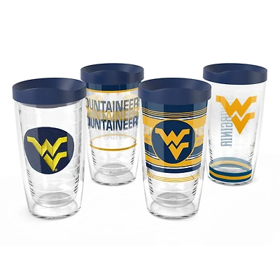 Tervis West Virginia Mountaineers Four-Pack 16oz Classic Tumbler Set