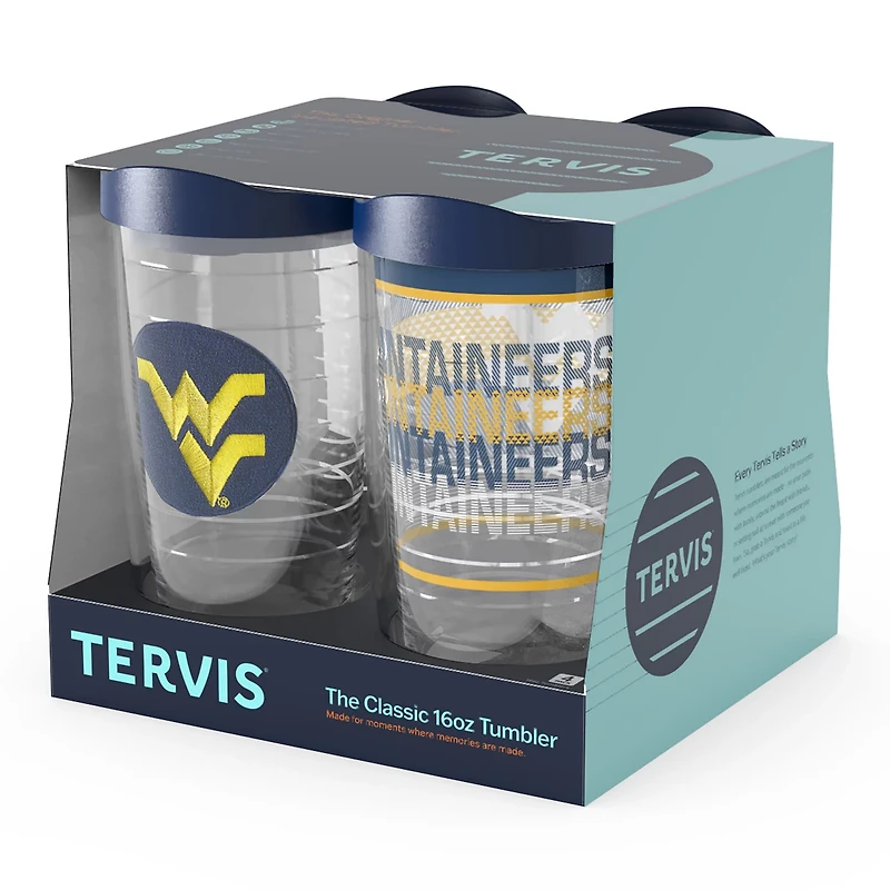 Tervis West Virginia Mountaineers Four-Pack 16oz Classic Tumbler Set