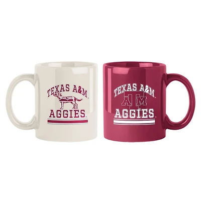 Texas AM Aggies 2-Pack 15oz Color Mug Set