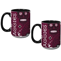 Texas AM Aggies Two-Pack Dia De Los Muertos Mug Set