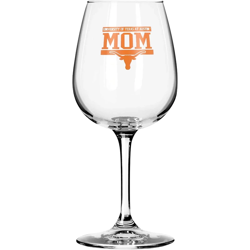 Texas Longhorns 11oz Team Mom Stemmed Wine Glass