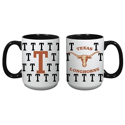 Texas Longhorns 15oz Vintage Repeat Logo Java Mug