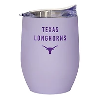 Texas Longhorns 16oz Lavender Soft Touch Curved Tumbler