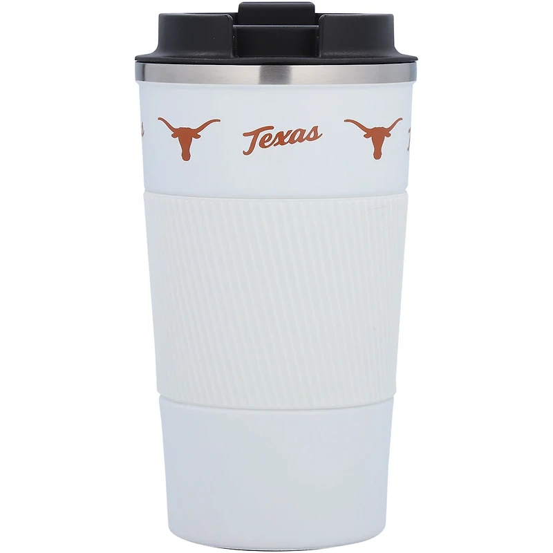 Texas Longhorns 18oz Coffee Tumbler with Silicone Grip