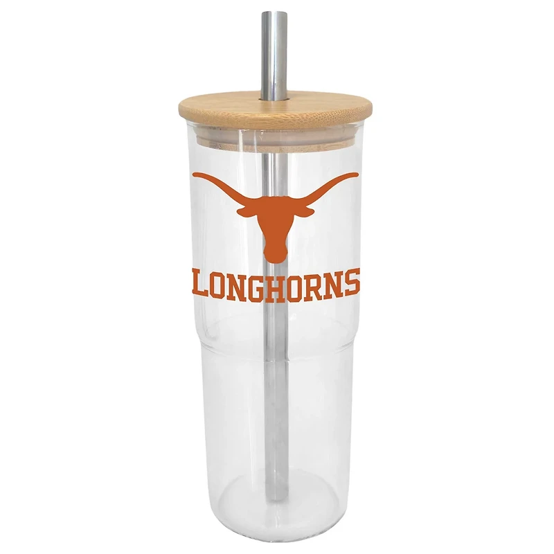 Texas Longhorns 24oz Glass Tumbler