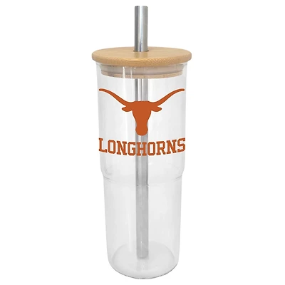 Texas Longhorns 24oz Glass Tumbler