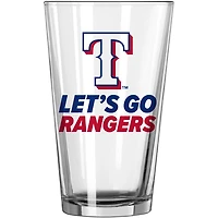 Texas Rangers 16oz Team Slogan Pint Glass