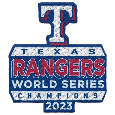 Texas Rangers 2023 World Series Champions Stacked Patch