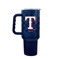 Texas Rangers 40oz Checkered Stainless Steel Tumbler