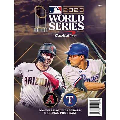 Texas Rangers vs Arizona Diamondbacks 2023 World Series Program
