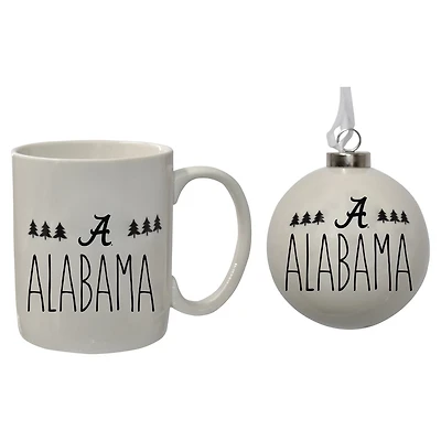The Memory Company Alabama Crimson Tide Holiday Ornament  Mug Set
