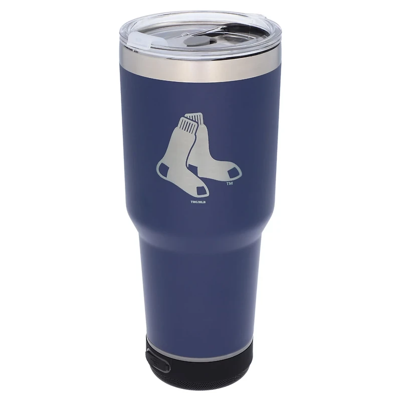 The Memory Company Boston Sox 30oz Stainless Steel LED Bluetooth Tumbler