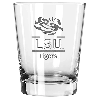 The Memory Company LSU Tigers 15oz Double Old Fashioned Glass
