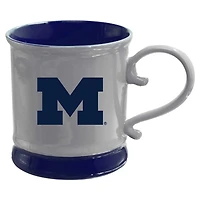 The Memory Company Michigan Wolverines 16oz Fluted Mug with Swirl Handle