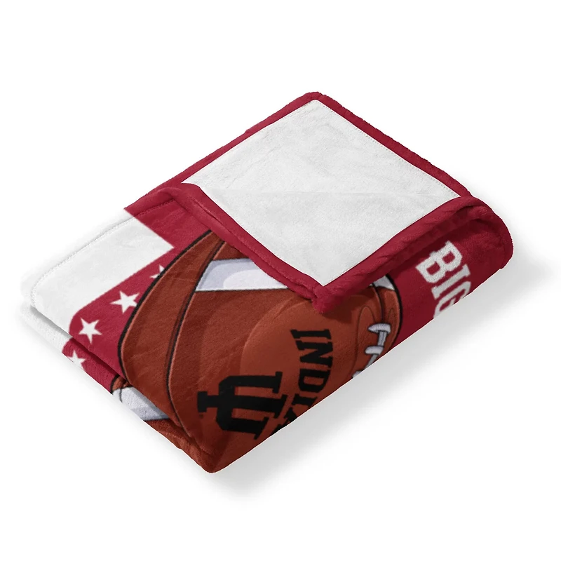 The Northwest Group Indiana Hoosiers College Football Playoff 2025 National Champions 46" x 60" Commit Silk Touch Throw Blanket