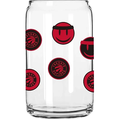 Toronto Raptors 16oz Smiley Can Glass