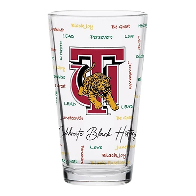 Tuskegee Golden Tigers 16oz Pint Glass