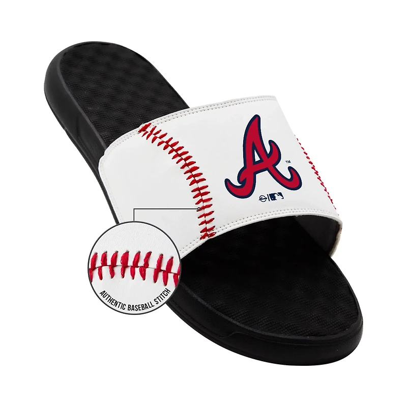 Unisex ISlide Atlanta Braves Baseball Stitch Slide Sandals