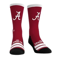 Unisex Rock Em Socks Alabama Tide Gametime Stripe Crew