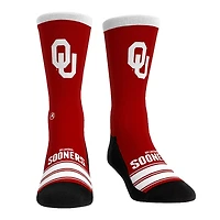Unisex Rock Em Socks Oklahoma Sooners Gametime Stripe Crew Socks