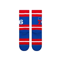 Unisex Stance Philadelphia 76ers Prep Stripe Crew Sock