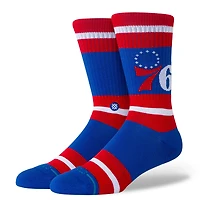 Unisex Stance Philadelphia 76ers Prep Stripe Crew Sock